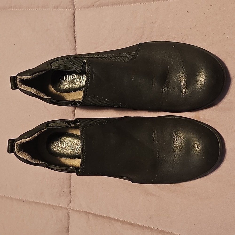 Eurosoft Women's Black Slip-On Loafers